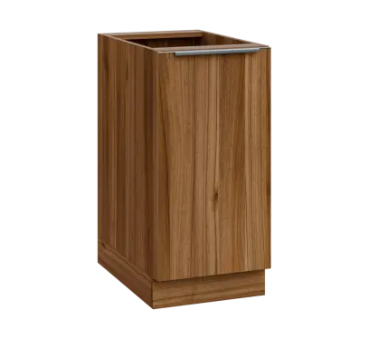 SIS - 4D spodní skříňka, 1-dveřová, pravá, 870x400x600, ořech světlý